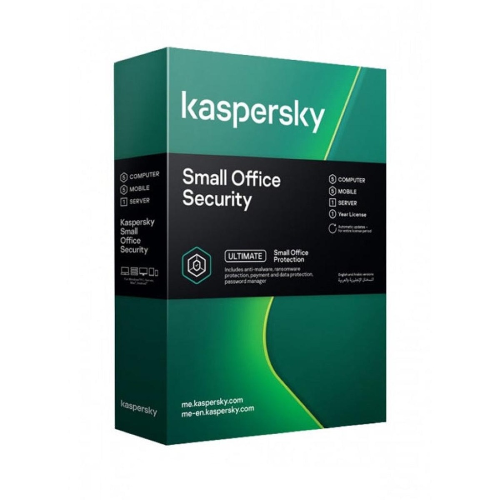 SOFTWARE - KASPERSKY SMALL OFFICE SECURITY  ( 1 SERVER + 5 CLIENT + 5 MOBILE SECURITY ) 1 YEAR
