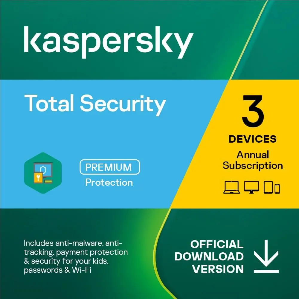 Kaspersky Total Security 3 Devices 1 Year
