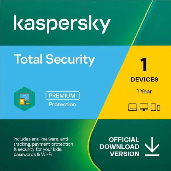 Kaspersky Total Security 1 Device 1 Year

