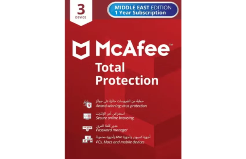 Mcafee Total Protection 3 Devices 1 Year
