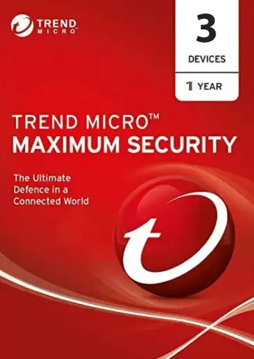 TrendMicro Maximum Security 1 Year for 3 Devices
