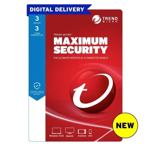 Trend Micro Maximum Security 3 Year for 3 Devices
